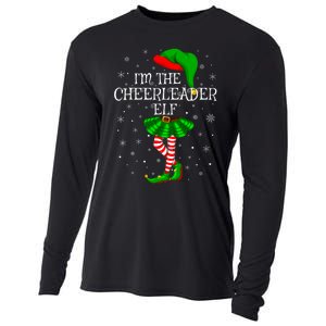 Cheerleader Elf Christmas Matching Family Elf Cooling Performance Long Sleeve Crew