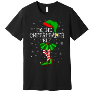 Cheerleader Elf Christmas Matching Family Elf Premium T-Shirt