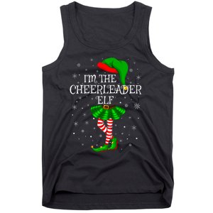 Cheerleader Elf Christmas Matching Family Elf Tank Top