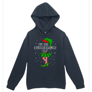 Cheerleader Elf Christmas Matching Family Elf Urban Pullover Hoodie