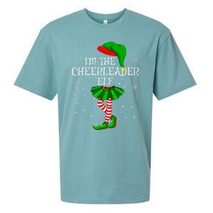 Cheerleader Elf Christmas Matching Family Elf Sueded Cloud Jersey T-Shirt