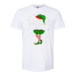 Cheerleader Elf Christmas Matching Family Elf Softstyle CVC T-Shirt