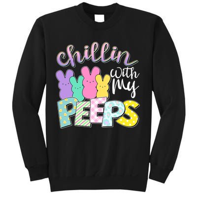 Cute Easter Chillin With My Peeps Candy Bunnies Sweatshirt