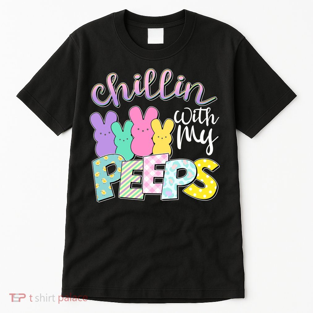 Cute Easter Chillin With My Peeps Candy Bunnies Tall T-Shirt