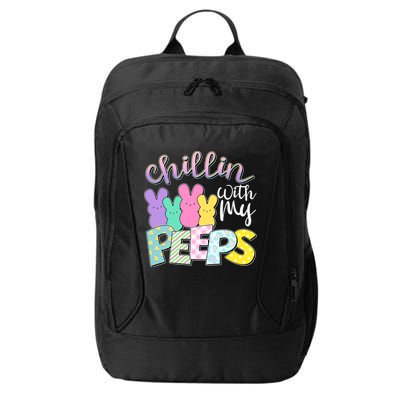 Cute Easter Chillin With My Peeps Candy Bunnies City Backpack