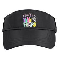 Cute Easter Chillin With My Peeps Candy Bunnies Adult Drive Performance Visor