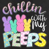Cute Easter Chillin With My Peeps Candy Bunnies Adult Drive Performance Visor