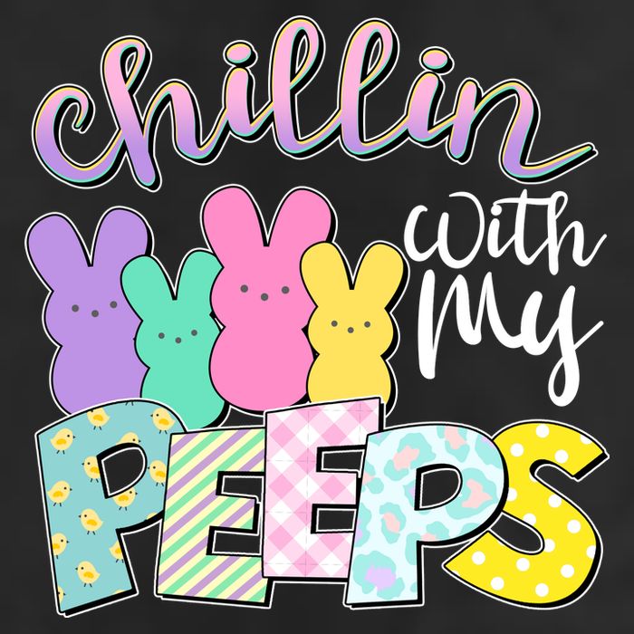 Cute Easter Chillin With My Peeps Candy Bunnies Adult Drive Performance Visor