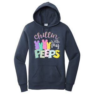 Cute Easter Chillin With My Peeps Candy Bunnies Women's Pullover Hoodie