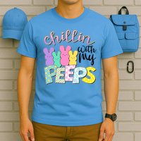 Cute Easter Chillin With My Peeps Candy Bunnies T-Shirt
