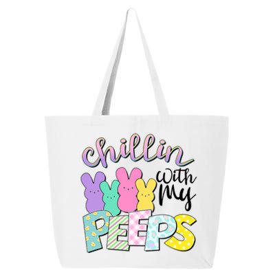 Cute Easter Chillin With My Peeps Candy Bunnies 25L Jumbo Tote