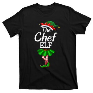 Chef Elf Christmas Costume Matching Family Elf Squad T-Shirt