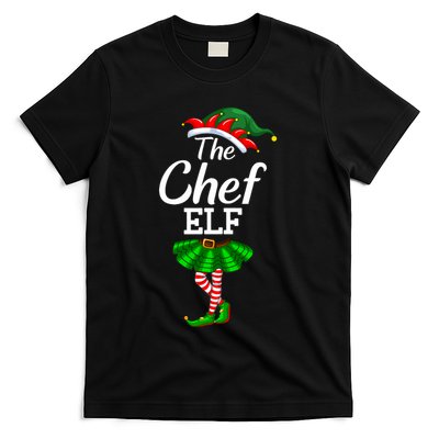Chef Elf Christmas Costume Matching Family Elf Squad T-Shirt