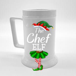 Chef Elf Christmas Costume Matching Family Elf Squad Beer Stein