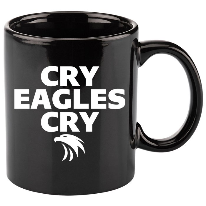 Cry Eagles Cry Funny Anti Eagles 11oz C Handle Ceramic Mug