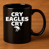 Cry Eagles Cry Funny Anti Eagles 11oz C Handle Ceramic Mug