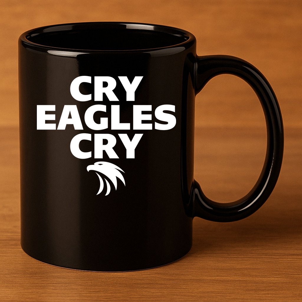 Cry Eagles Cry Funny Anti Eagles 11oz C Handle Ceramic Mug