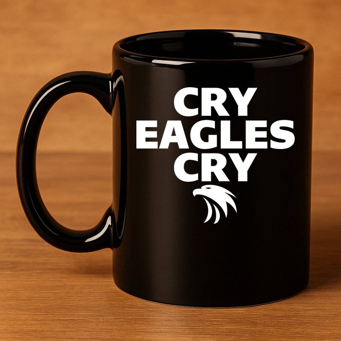 Cry Eagles Cry Funny Anti Eagles 11oz C Handle Ceramic Mug