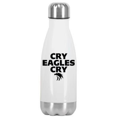 Cry Eagles Cry Funny Anti Eagles Stainless Steel Insulated Water Bottle