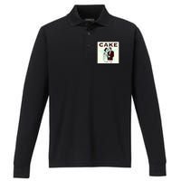 Comfort Eaglee Cake Performance Long Sleeve Polo