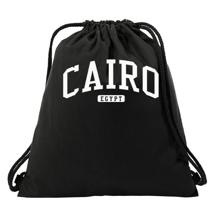 Cairo Egypt College University Style Drawstring Bag