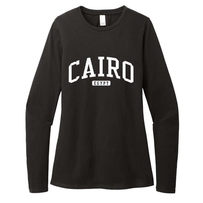 Cairo Egypt College University Style Womens CVC Long Sleeve Shirt