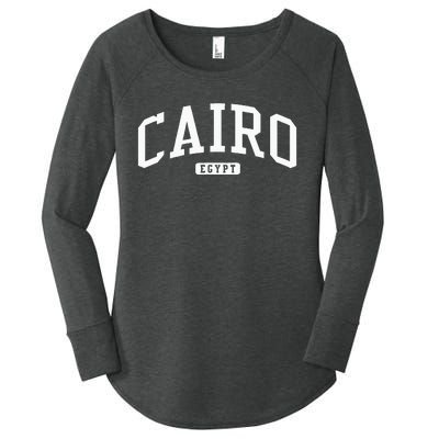 Cairo Egypt College University Style Women's Perfect Tri Tunic Long Sleeve Shirt