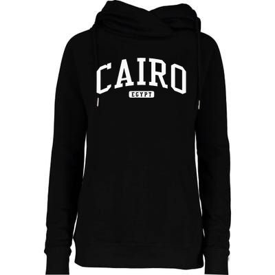 Cairo Egypt College University Style Womens Funnel Neck Pullover Hood