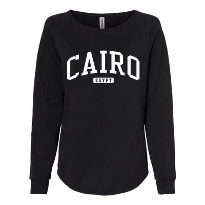 Cairo Egypt College University Style Womens California Wash Sweatshirt