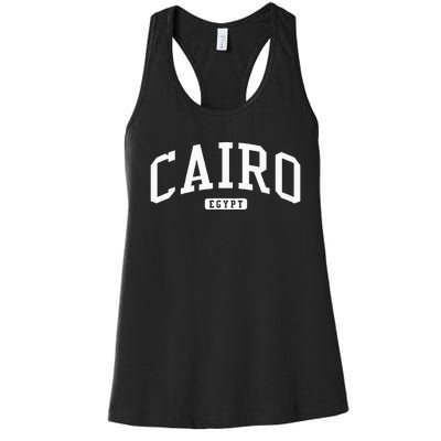 Cairo Egypt College University Style Women's Racerback Tank