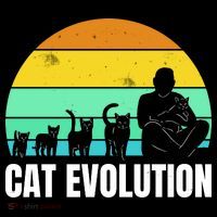 Cat Evolution Stripe Pom Pom Beanie