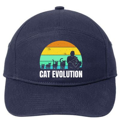 Cat Evolution 7-Panel Snapback Hat