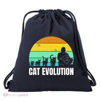 Cat Evolution Drawstring Bag