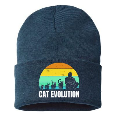 Cat Evolution Sustainable Knit Beanie
