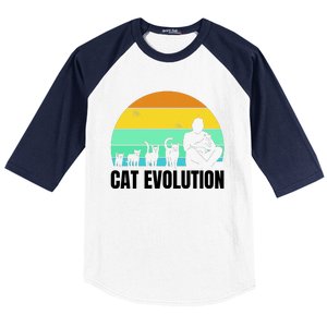 Cat Evolution Baseball Sleeve Shirt