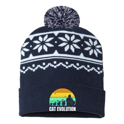 Cat Evolution USA-Made Snowflake Beanie