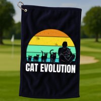Cat Evolution Golf Towel