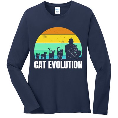 Cat Evolution Ladies Long Sleeve Shirt