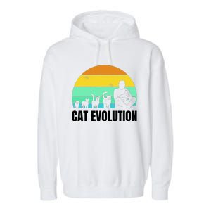 Cat Evolution Garment-Dyed Fleece Hoodie