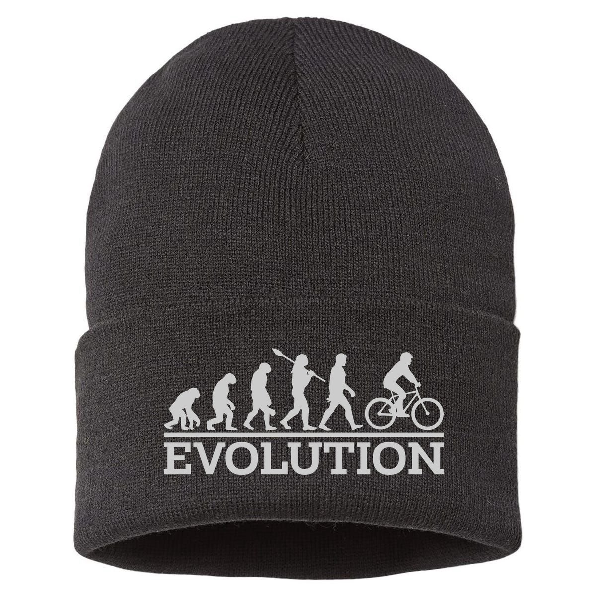 Cyclist Evolution Cycling Gift Sustainable Knit Beanie