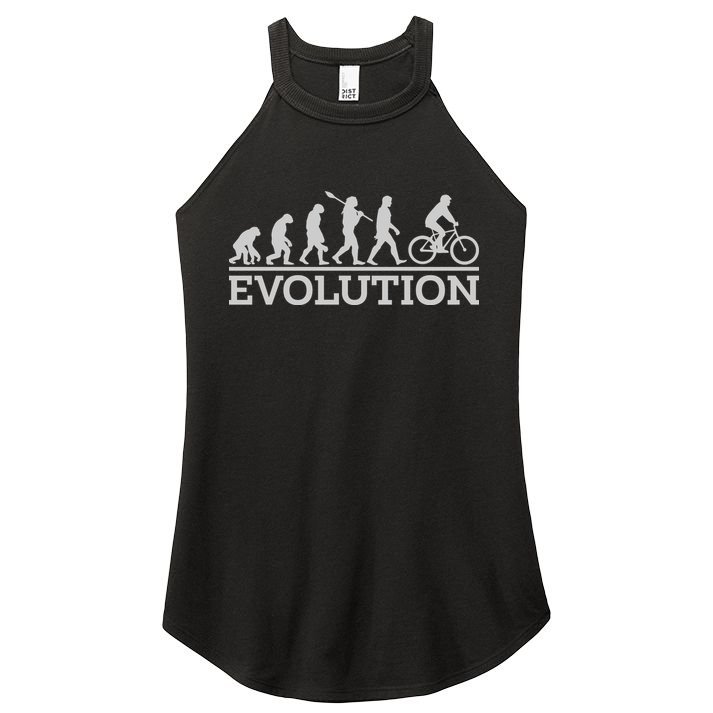 Cyclist Evolution Cycling Gift Women's Perfect Tri Rocker Tank
