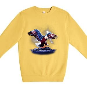 Cyborg Eagle Premium Crewneck Sweatshirt