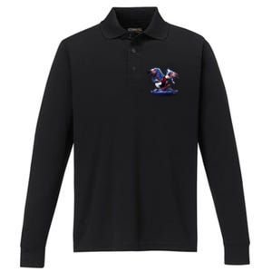 Cyborg Eagle Performance Long Sleeve Polo