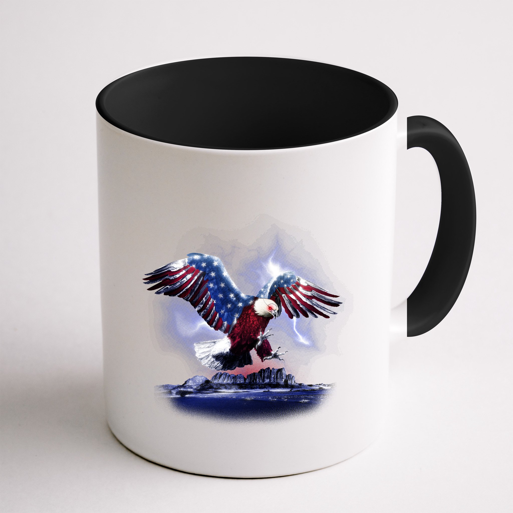 Cyborg Eagle Mug