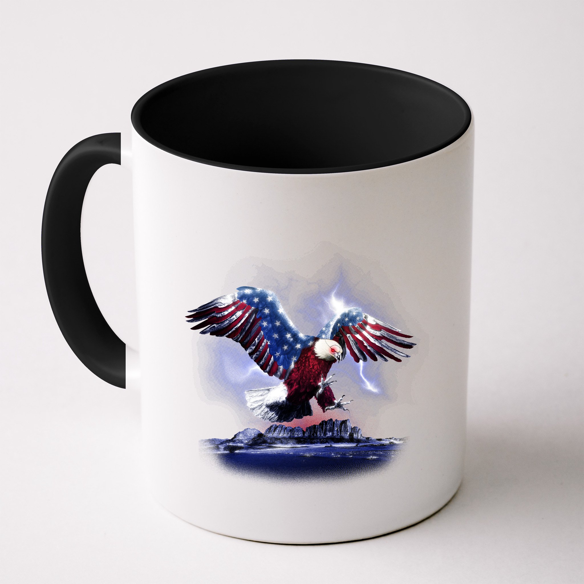 Cyborg Eagle Mug
