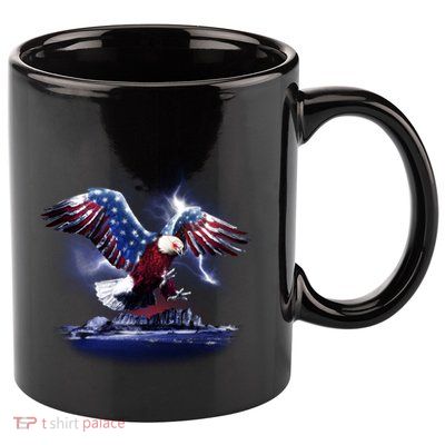 Cyborg Eagle 11oz C Handle Ceramic Mug