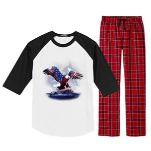 Cyborg Eagle Raglan Sleeve Pajama Set