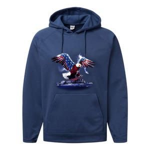 Cyborg Eagle Performance Fleece Hoodie