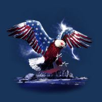 Cyborg Eagle USA-Made Doggie Bandana
