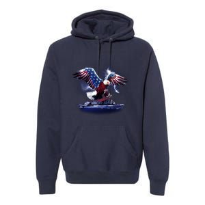 Cyborg Eagle Premium Hoodie